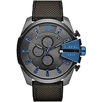 Diesel Chief Series Watch for Men, Chronograph movement with Silicone, Stainless steel or Leather strap