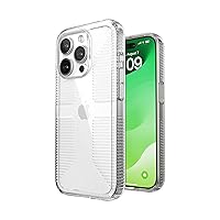 Speck Clear iPhone 15 Pro Case - Slim, Drop Protection, Grip - Scratch Resistant, Anti-Yellowing, 6.1 Inch Phone Case - GemShell Grip Clear