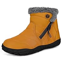 Girls Boys Barefoot Boots Shoes | Minimalist Little Kids/Big Kids Waterproof Ankle Winter Snow Boots | Zero Drop Sole | Slip Resistant