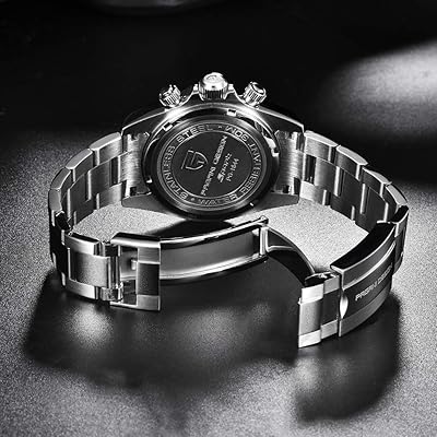 Pagani Design Daytona Homage Men's Quartz Watches Japan Movement Ceramic  Bezel Stainless Steel Band Screw-in Crown Waterproof Sport Chronograph  Watch, PD1664-black, Chronograph,Quartz Watches : : Fashion