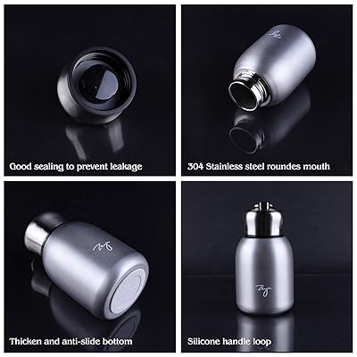 10.15oz/300ML Mini Thermal Mug Leak Proof Vacuum Flasks Travel Thermos  Stainless Steel Drink Water Bottle Small Thermos Cups for Indoor and  Outdoor by