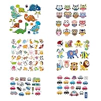  Kids Iron on Patches Appliques Stickers Summer Travel Series  Cartoon Heat Transfer Stickers for Clothing, Jeans, Bag, Shoes,T-Shirt with  A-Level Washable DIY 4PCS 60+ Patterns