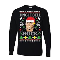 Jingle Bell Rock Ugly Christmas Mens Long Sleeves