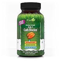 Maximum Strength 3-in-1 Carb Blocker - Neutralize Carbohydrates and Support Metabolism - 150 Liquid Softgels
