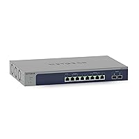 NETGEAR 10-Port 10G Multi-Gigabit Ethernet Smart Switch (MS510TXM) - Managed, 8 x Multi-gig Ports, 2 x 10G SFP+, Optional Insight Cloud Management, Desktop or Rackmount, Limited Lifetime Protection