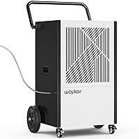 Waykar 216 Pints Commercial Dehumidifier with Pump, Drain Hose and Washable Filter Space up to 8500 Sq. Ft, for Basements, Industrial or Commercial Spaces and Flood Restoration - 5 Years Warranty