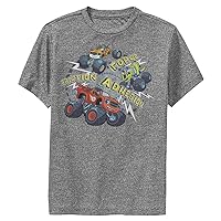 Nickelodeon Blaze and The Monster Machines Three Vehicles Boys Short Sleeve Tee Shirt