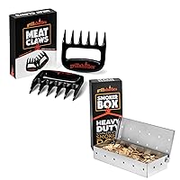Grillaholics Meat Shredding Claws + Gas Grill Smoker Box Pulled Pork Bundle