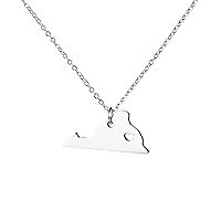 State Necklace Pendant Country Map Pendant Charm Jewelry Gift for Women Teens