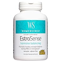 WomenSense EstroSense by Natural Factors, Natural Supplement to Support Estrogen and Hormone Balance During PMS or Menopause, Vegan, Non-GMO, 120 Capsules