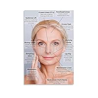 TSFTEC Poster of The Plastic Surgery Hospital Face Botox Injection Poster Canvas Painting Posters And Prints Wall Art Pictures for Living Room Bedroom Decor 16x24inch(40x60cm) Unframe-style