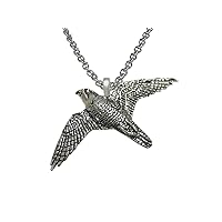 Peregrine Falcon Bird Pendant Necklace