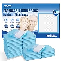 Extra Large 36 x 36 in Disposable Bed Pads (50 Count), Adults Incontinence Underpads, 120 Gram Heavy Duty Ultra Absorbency Medical Chucks, Baby Changing Liner,Puppy Pee Pad