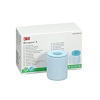 3M™ Micropore™ S Surgical Tape, 2770-2, 2 inch x 5.5 yard (2.5 cm x 5 m), 6 Rolls/Box, 10 Boxes/Case