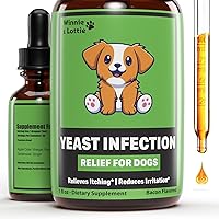Natural Yeast Infection Treatment for Dogs | Helps to Support Itching Relief, Allergy Relief, Scratching Relief & More | Dog Ear Infection Treatment | Itch Relief for Dogs | Dog Itch Relief | 1 oz