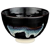 DoMatcha - Ceremonial Bowl, Traditional Ceramic Japanese Green Tea Matcha Powder Chawan, Deep Ocean
