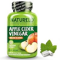 Apple Cider Vinegar Capsules - Natural ACV with Mother Supplement for Men & Women for Detox, Cleanse and Weight Management - 120 Vegan Capsules