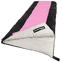 Wakeman Outdoors Sleeping Bag-Lightweight, Carrying Bag with Compression Straps Included-Great for Adults
