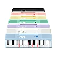 The ONE Smart Keyboard Colour 61 Keys Digital Piano, Portable Keyboard for Beginners, 256 Tone Colours, 64 Polyphony, Built-in LED Lights and Free Apps (Blue)