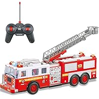 Liberty Imports RC Fire Truck - Big Remote Control Toy Fire Truck - 14