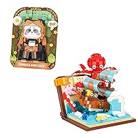 Cute 3D Painting Anime Toy Building Sets,Model Building Kits for Kids and Adults,Panda and Cats Building Blocks Sets,Famous Art Sets for Women,Gifts for Kids(456+ Pieces Bricks)