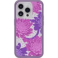 OtterBox iPhone 14 Pro Symmetry Series Clear Case - Papercut Flowers (Purple), Snaps to MagSafe, Ultra-Sleek, Raised Edges Protect Camera & Screen