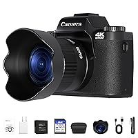 1080P Digital Camera, 12MP WiFi Touch Screen Vlogging Camera with Flash, 32GB SD Card, Digital Camera with Dual Camera, 3000mAH Battery, Front and Rear Cameras, Cameras for Photography & Video
