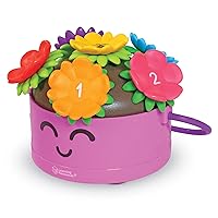 Learning Resources Poppy The Count & Stack Flower Pot - 15 Pieces, Fine Motor Skills Toys for Toddlers, Preschool Toys, Ages 18+ Months,Easter Basket Stuffers​