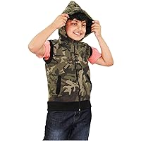 A2Z 4 Kids Girls Boys Hooded Gilet Jacket Fabric No Sleeve Zipper Coat New Casual Fashion Girls Boys Age 5-13 Years