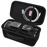 BOVKE Carrying Case Compatible with Blue Tees Golf Player+ GPS Speaker with Touch Screen Display, Portable Golf GPS Speaker Holder with Extra Space for Charging Cables, Black