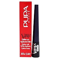 Pupa Milano Vamp! Definition Eye-Liner - Precise Line And Defined, Ultra-Pigmented Color - Smooth, Dry-Quick Fluid Texture - Felt Tip For Homogenous, Flawless Application - 300 Deep Blue - 0.85 Oz