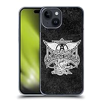 Head Case Designs Officially Licensed Aerosmith 1987 Permanent Vacation Black and White Hard Back Case Compatible with Apple iPhone 15