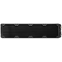 Hydro X Series, XR7 480mm Water Cooling Radiator (Quad 120mm Fan Mounts, Easy Installation, Premium Copper Construction, Polyurethane Coating, Integrated Fan Screw Guides) Black