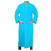 Lightweight Waffle Kimono Robe for Womens and Mens