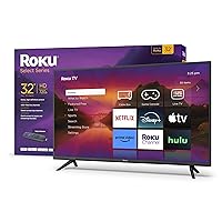 Roku Smart TV – 32-Inch Select Series 720p HD RokuTV Voice Remote, Bright Picture, Customizable Home Screen – Live Local News, Sports, Gaming