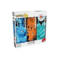 Buffalo Games - Pokemon - Pokemon: Blastoise, Charizard, and Venasaus Graffiti - 400 Piece Jigsaw Puzzle for Families Challenging Puzzle Perfect for Family Time