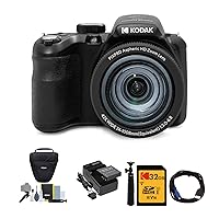 KODAK PIXPRO AZ425 Astro Zoom 20MP Digital Camera (Black) Bundle with 32GB SD Card, Holster Case and Accessory Kit, Battery and Charger Kit, Cable, and Tripod (6 Items) KODAK PIXPRO AZ425 Astro Zoom 20MP Digital Camera (Black) Bundle with 32GB SD Card, Holster Case and Accessory Kit, Battery and Charger Kit, Cable, and Tripod (6 Items)