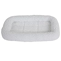 Petmate SnooZZy Sheepskin Bolster Crate Mat, for 19' Crates,Cream, Up to 15 lbs