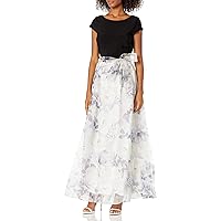 S.L. Fashions Women's Floral Print Skirt Dress 9141203