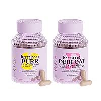 Lemme Purr & Debloat Capsule Bundle - Vaginal Health Supplement for Women, Debloat Capsules for Bloating & Gas Relief, Probiotics & Prebiotics - Vegan, Gluten Free, Non-GMO - 60 Ct. Each