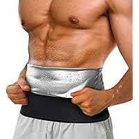 LODAY Waist Trimmer for Men Weight Loss,Stomach Trainer Sweat Workout Shaper,Neoprene-Free Slimming Sauna Belt