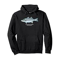Scientific Striped Bass Fish gifts for fishermen Pullover Hoodie