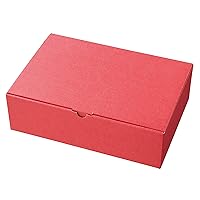 Heads HEADS MEN-GB1 Plain Gift Box, Made in Japan, LL Engine, Red, 10 Pieces