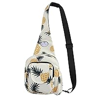 HUA ANGEL Floral Sling Bag - Small Crossbody Backpack Shoulder Bag for Men Women Hiking Walking Travel Mini Chest Bag Daypack