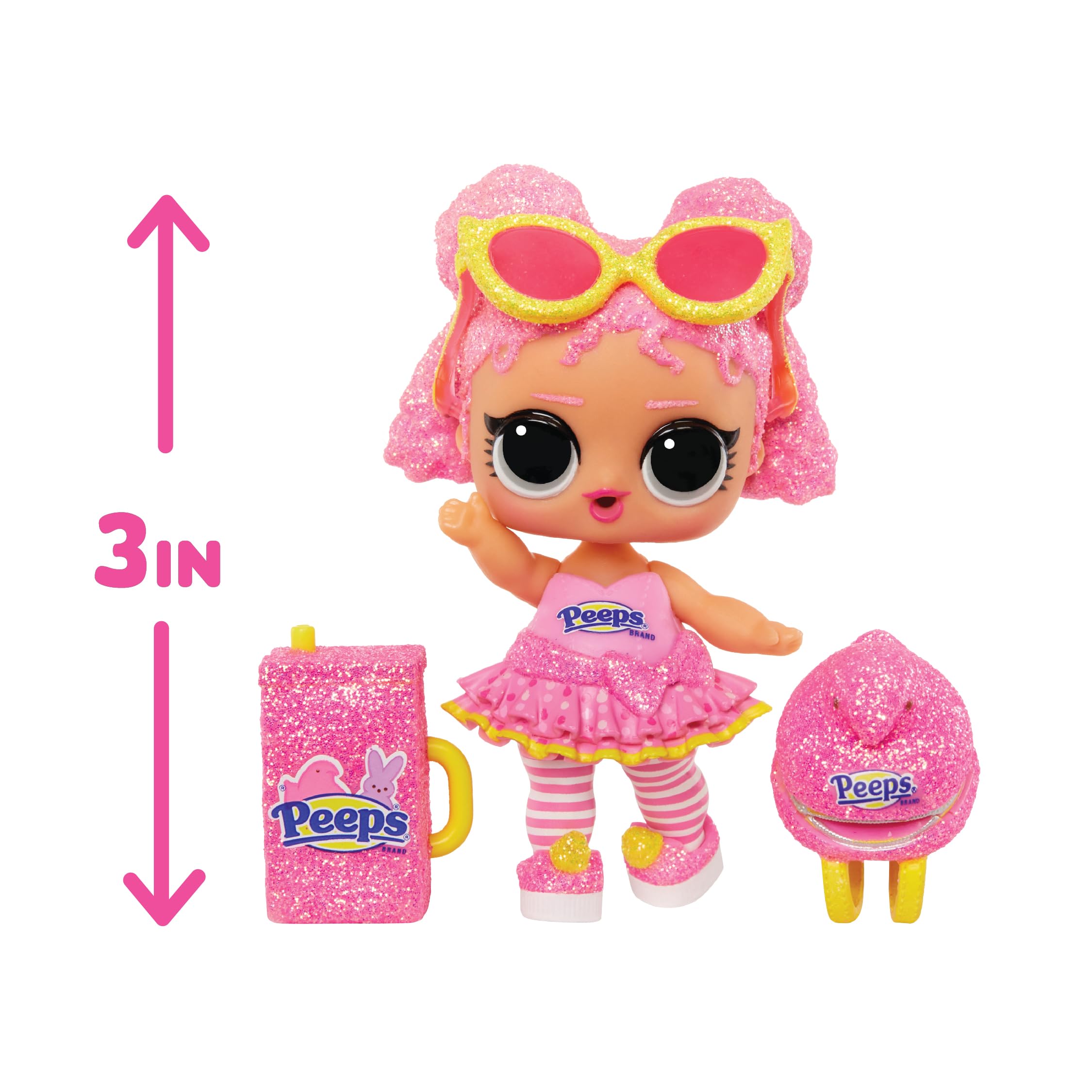 LOL Surprise! Loves Mini Sweets - Peeps – Fluff Chick – with Collectible Doll, 7 Surprises, Spring Theme, Peeps Limited Edition Doll- Great Gift for Girls Age 4+