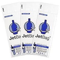 Idea Mia, LLC JetBag Bold - The Original ABSORBENT Reusable & Protective Bottle Bags - Set of 3 - MADE IN THE USA