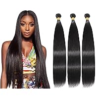 12A Brazilian Remy Straight Human Hair Long 34 36 38+40 Inch Brazilian Straight Human Hair weave 100% Virgin Straight Human Hair Natural Black