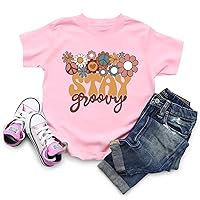 Stay Groovy Shirt for Toddler Boys Girls Retro Shirts Hippie 70s Disco Outfits Floral Graphic Tees Tops