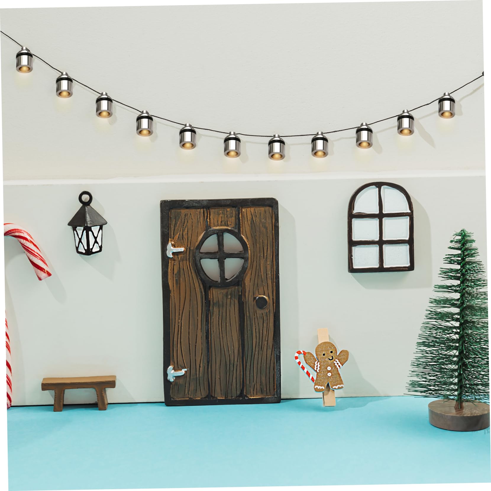 KUYYFDS Dollhouse Lights 10PCS Dolls House Lights Cordless White Miniature LED Lights for Cat Claw Lamp Battery Operated Tiny Lights for Crafts White