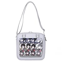 Women Small Backpack, Mini Clear Daypack Satchel & Travel Bag with Detachable Shoulders Strap and Tie-back Board (Gray(no Accessories))